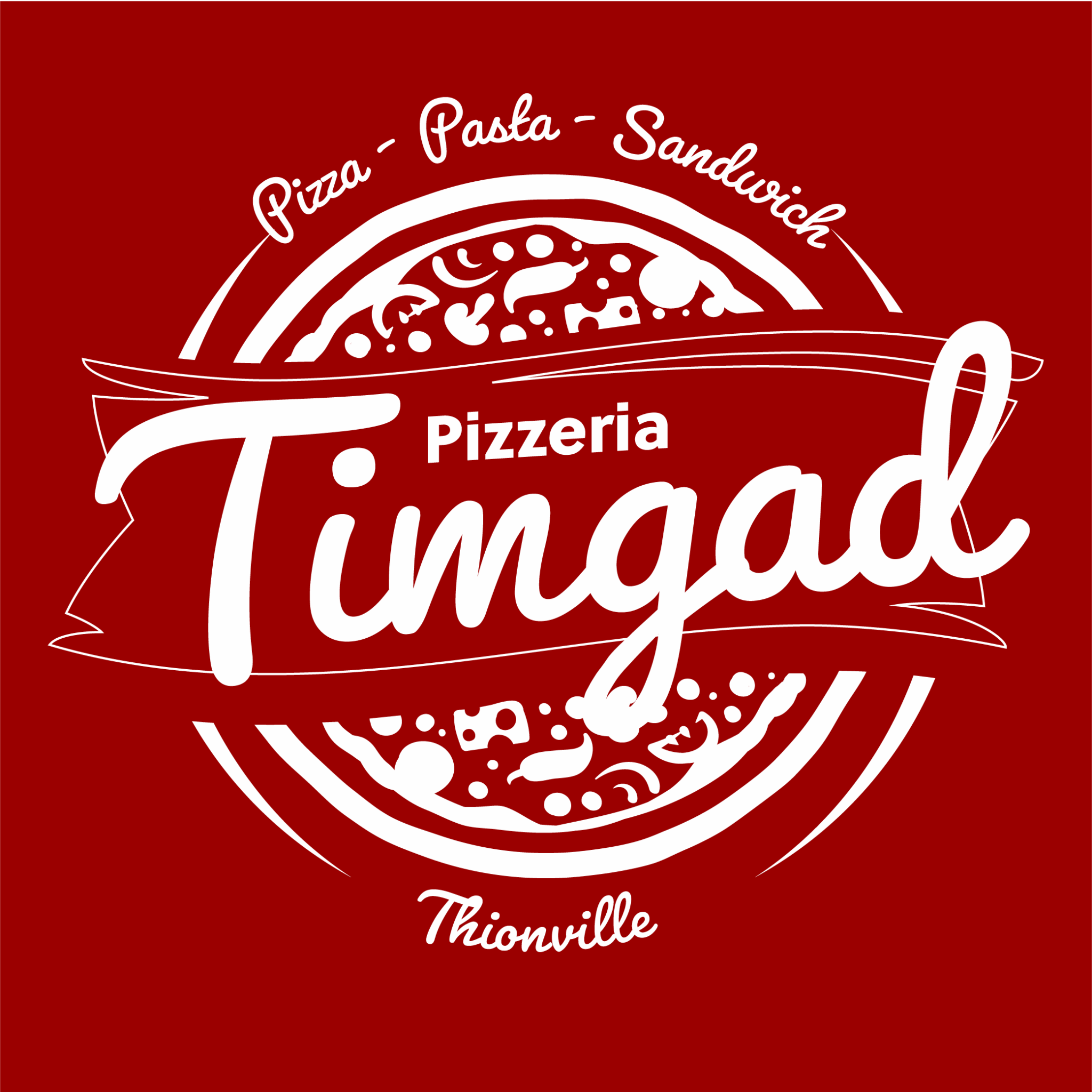 Logo Blanc Pizzeria Timgad